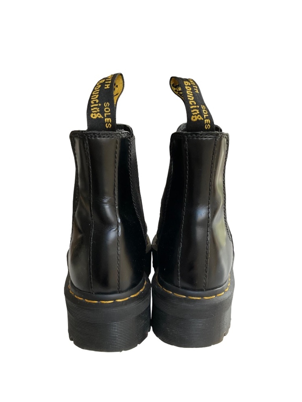 Doc Martens 2976 Quad Smooth Leather Platform Chelsea Boots - Picture 7 of 13